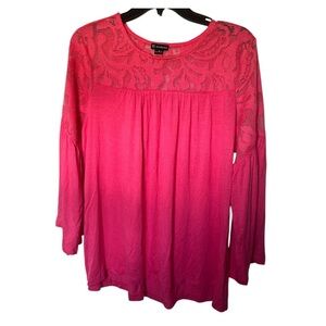 New Directions coral Embellished Tunic with Relaxed Fit